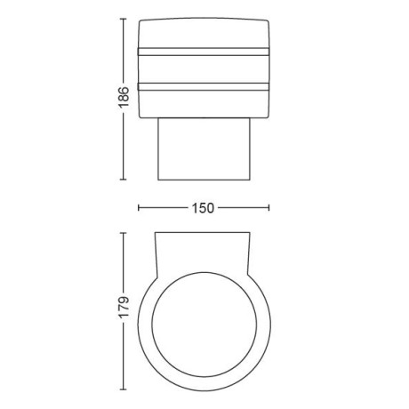 Philips Hue - White Tuar-väggbelysning för utomhusbruk Philips Hue - White Tuar-väggbelysning för utomhusbruk