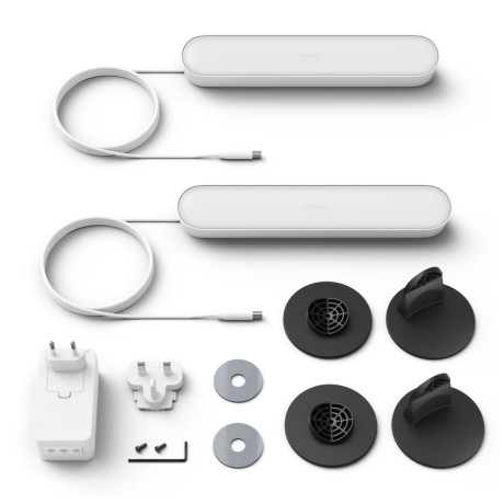 Philips Hue - White and Color Ambiance Play ljusskena - vit 2st Philips Hue - White and Color Ambiance Play ljusskena - vit 2st