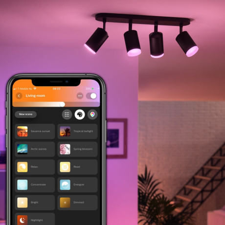 Philips Hue - White and Color Ambiance Fugato fyrdubbel spotlight Philips Hue - White and Color Ambiance Fugato fyrdubbel spotlight