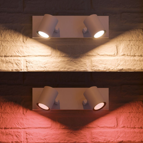 Philips Hue - White and Color Ambiance Argenta dubbel spotlight Philips Hue - White and Color Ambiance Argenta dubbel spotlight