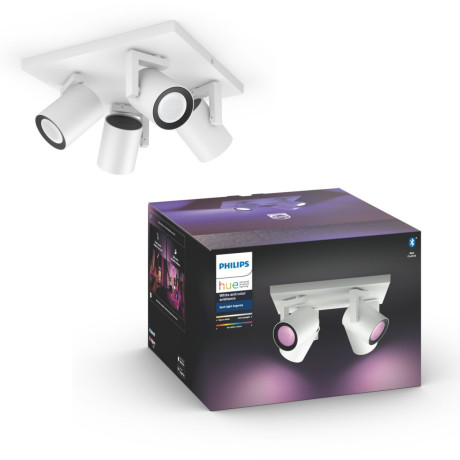 Philips Hue - White and Color Ambiance Argenta fyrdubbel spot Philips Hue - White and Color Ambiance Argenta fyrdubbel spot