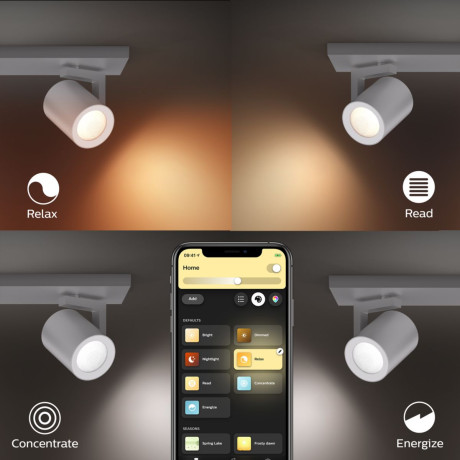 Philips Hue - White and Color Ambiance Argenta enkel spotlight Philips Hue - White and Color Ambiance Argenta enkel spotlight