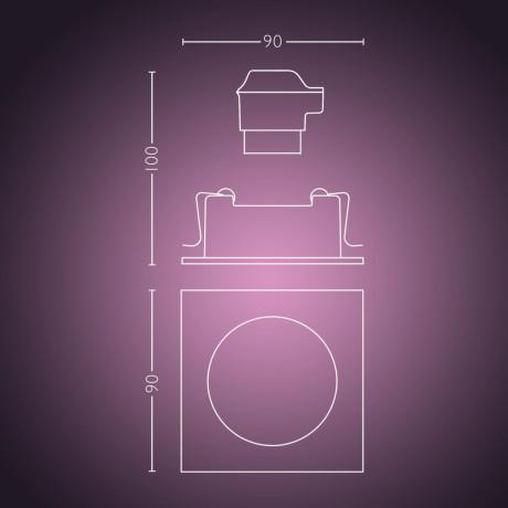 Philips Hue - White and Color Ambiance Centura infälld spotlight Philips Hue - White and Color Ambiance Centura infälld spotlight