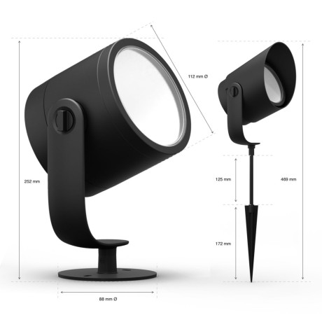 Philips Hue - White and Color Ambiance Lily XL spotlight utomhus Philips Hue - White and Color Ambiance Lily XL spotlight utomhus