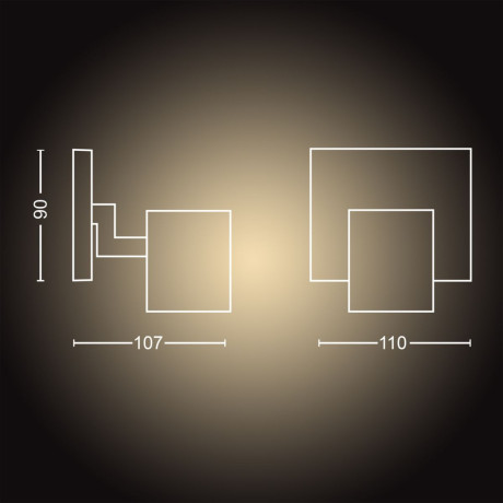 Philips Hue - White ambiance Runner enkel spot Philips Hue - White ambiance Runner enkel spot