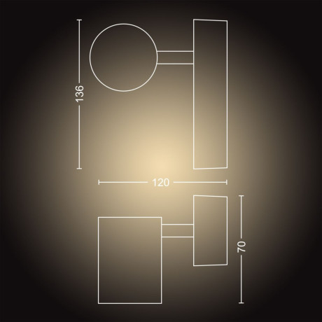 Philips Hue - White ambiance Adore spotlight för badrum - 1st spotlight Philips Hue - White ambiance Adore spotlight för badrum - 1st spotlight