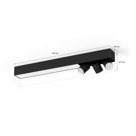 Philips Hue - White and Color Ambiance Centris taklampa 3-spot Philips Hue - White and Color Ambiance Centris taklampa 3-spot
