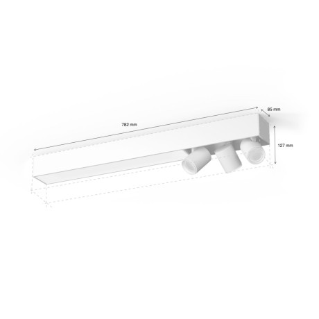 Philips Hue - White and Color Ambiance Centris taklampa 3-spot Philips Hue - White and Color Ambiance Centris taklampa 3-spot