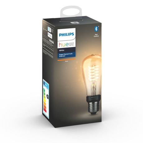 Philips Hue - White Filament 1-pack ST64 E27 filamentlampa Edison Philips Hue - White Filament 1-pack ST64 E27 filamentlampa Edison