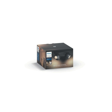 Philips Hue - BUCKRAM plate/spiral black 4x5.5W 240V Philips Hue - BUCKRAM plate/spiral black 4x5.5W 240V