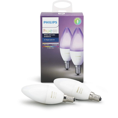 Philips Hue - Color 6W B39 E14 2Pack Philips Hue - Color 6W B39 E14 2Pack