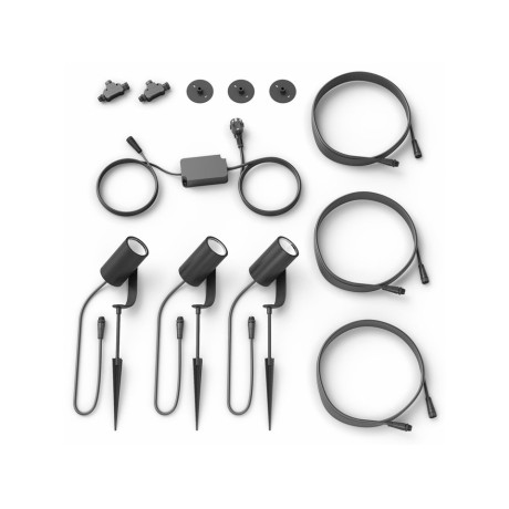Philips Hue - Lily spike anthracite 3x8W SELV base kit Philips Hue - Lily spike anthracite 3x8W SELV base kit