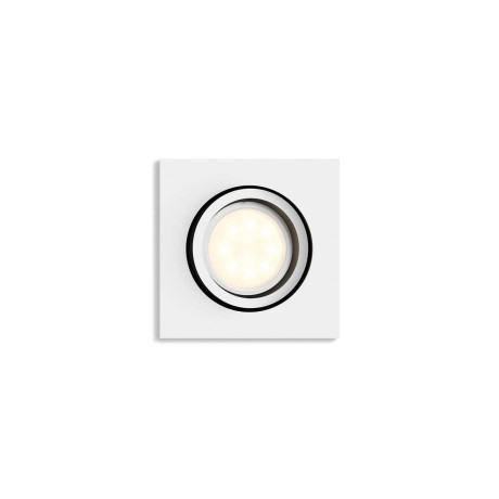Philips Hue Milliskin infälld spot 1x5-5W - vit kvadratisk ram Philips Hue Milliskin infälld spot 1x5-5W - vit kvadratisk ram