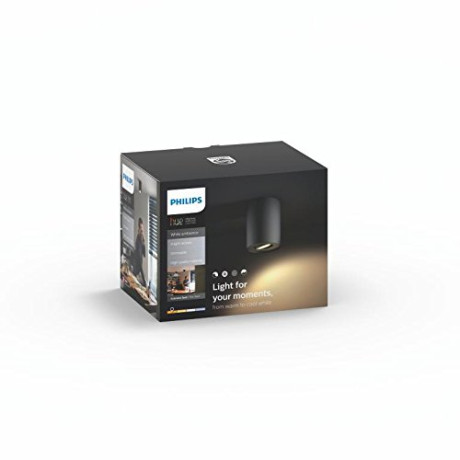 Philips Hue - Pillar HUE ext kit single spot black 1x Philips Hue - Pillar HUE ext kit single spot black 1x