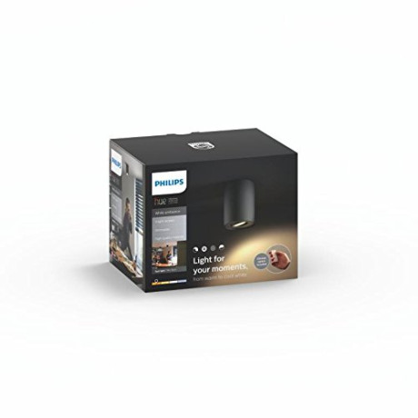 Philips Hue - Pillar HUE single spot black 1x55W 230V Philips Hue - Pillar HUE single spot black 1x55W 230V