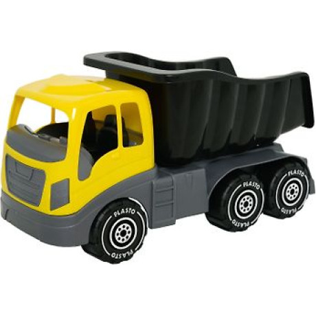 Plasto - Truck, 40 cm, gul/svart