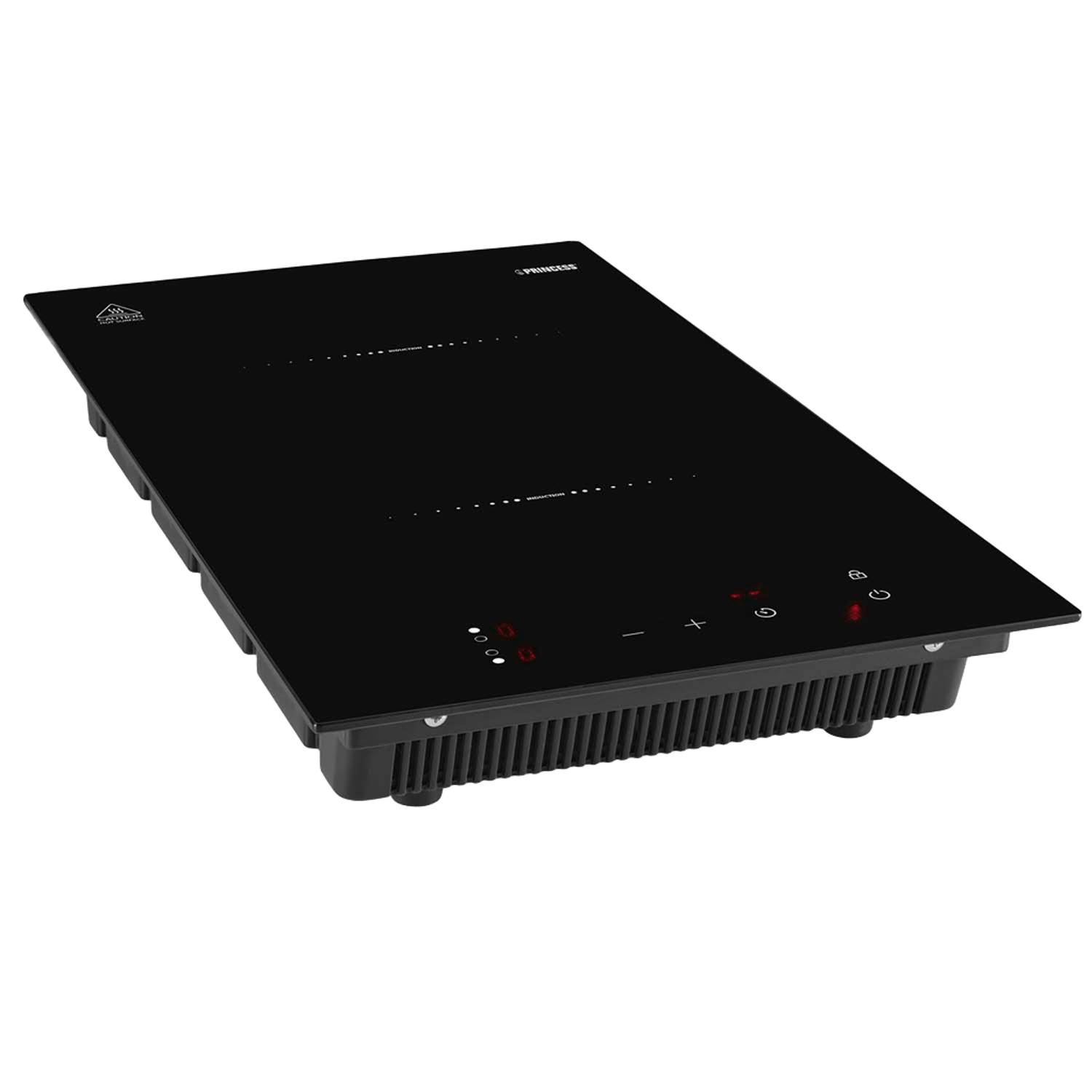 Princess kokplatta svart - vertikal induktion 3300w lcd-display