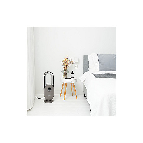 Princess - Bladlös solfjäder, Grå