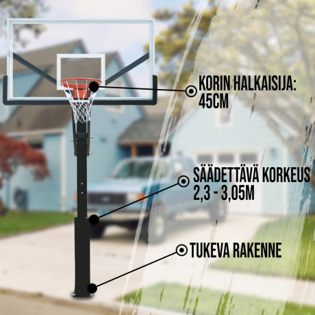 ProSport - Basketkorg In-Ground 2.3-3.05m ProSport - Basketkorg In-Ground 2.3-3.05m