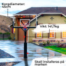 ProSport - Basketkorg in-ground Pro 2,3 - 3,05m
