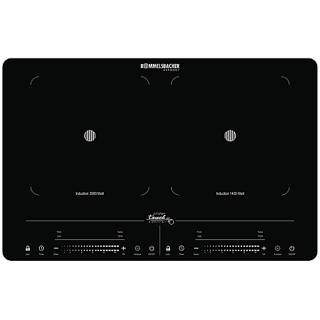 Rommelsbacher - CT 3420/IN - Svart, Dubbel induktion 2000W
