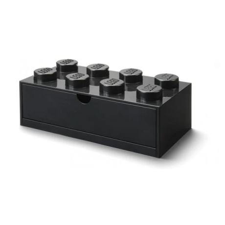 Rum Köpenhamn - Lego Brick skrivbordslåda 8 Svart Rum Köpenhamn - Lego Brick skrivbordslåda 8 Svart