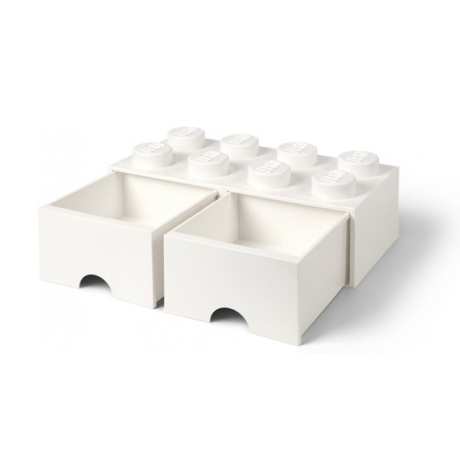 Rum Köpenhamn - Lego Brick låda 8 Vit Rum Köpenhamn - Lego Brick låda 8 Vit