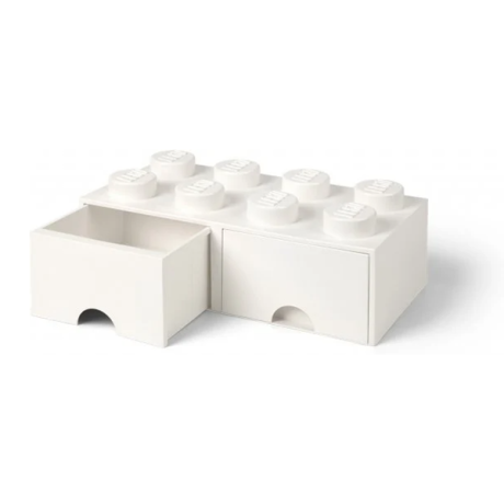 Rum Köpenhamn - Lego Brick låda 8 Vit Rum Köpenhamn - Lego Brick låda 8 Vit