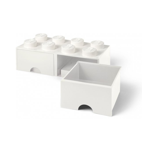 Rum Köpenhamn - Lego Brick låda 8 Vit Rum Köpenhamn - Lego Brick låda 8 Vit