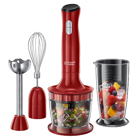 Russell Hobbs - Röd - Multifunktion med Pulsblad & hackskål Russell Hobbs - Röd - Multifunktion med Pulsblad & hackskål