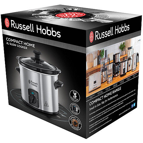 Russell Hobbs - Rostfri - 3 värmelägen med Keramisk gryta