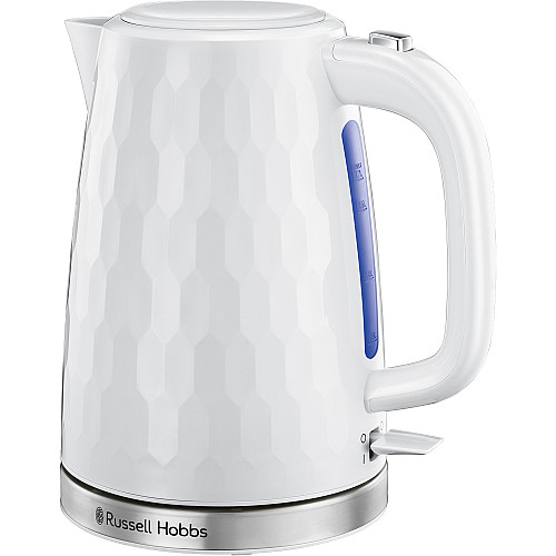 Russell hobbs vattenkokare vit - honeycomb snabbkokning och spillfri hällpip