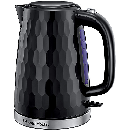 Russell hobbs vattenkokare svart - honeycomb snabbkokning och spillfri hällpip