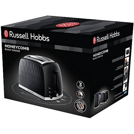 Russell Hobbs - Svart - breda fack med variabel rostning och höglyft