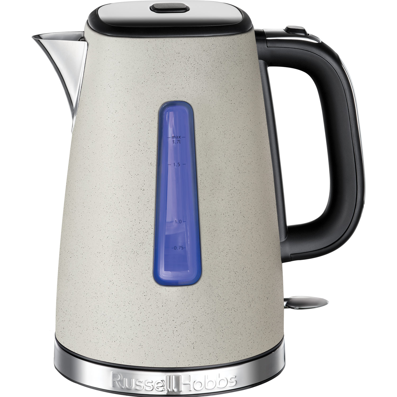 Russell hobbs vattenkokare grå - 1,7 l snabbkokning och blå belysning