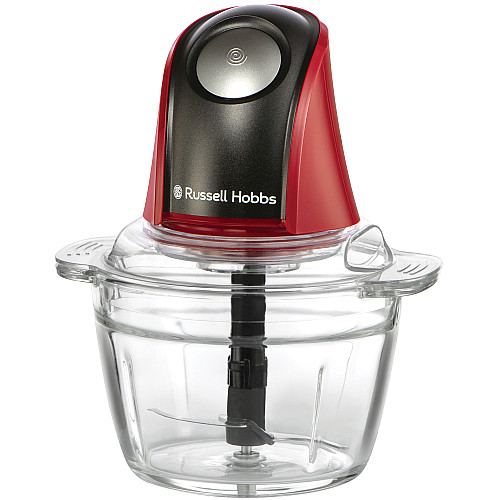 Russell hobbs mixer röd - 1l glasskål & diskmaskinsäker