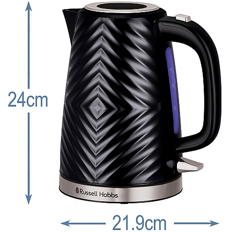 Russell Hobbs - Svart - Groove design 1,7 L och LED-belysning