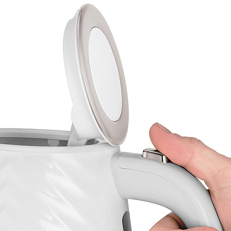 Russell Hobbs - Vit - Groove design 1,7 L och LED-belysning