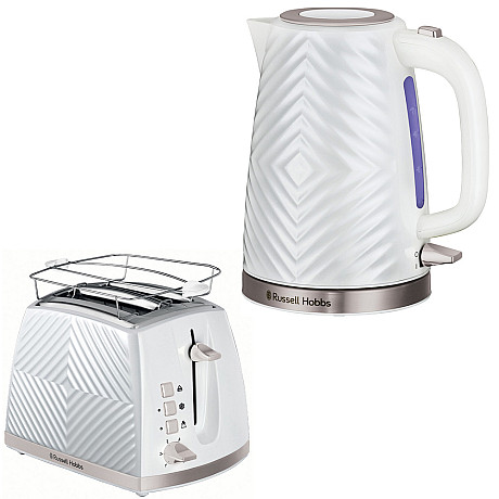 Russell Hobs - Vattenkokare + Brödrost - Vit
