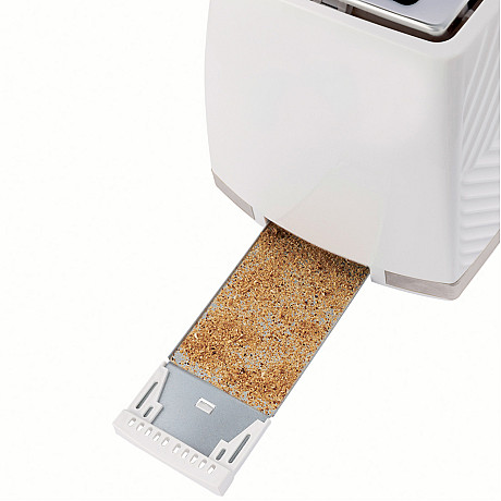 Russell Hobbs - Vit - två fack med smulbricka