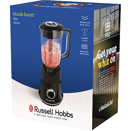 Russell Hobbs -Svart - 750W BladeBoost med Pulsfunktion