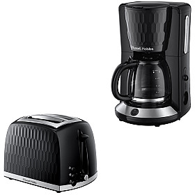 Paket Russell Hobs - Kaffebryggare + Brödrost - Svart