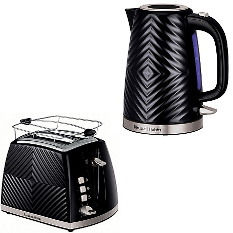 Russell Hobs - Vattenkokare 1,7L + Brödrost - Svart Russell Hobs - Vattenkokare 1,7L + Brödrost - Svart