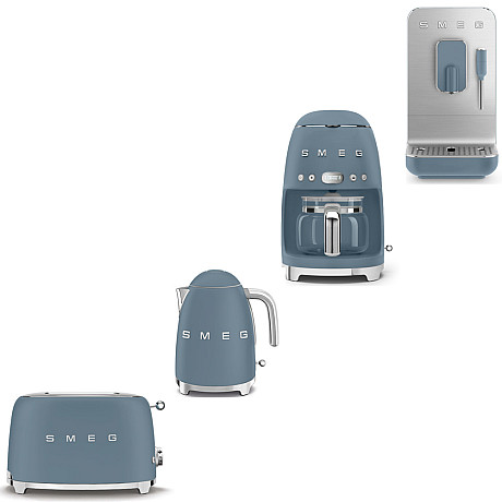 Smeg - Allt i ett Morgonpaket - Storm Blue med 50's Style
