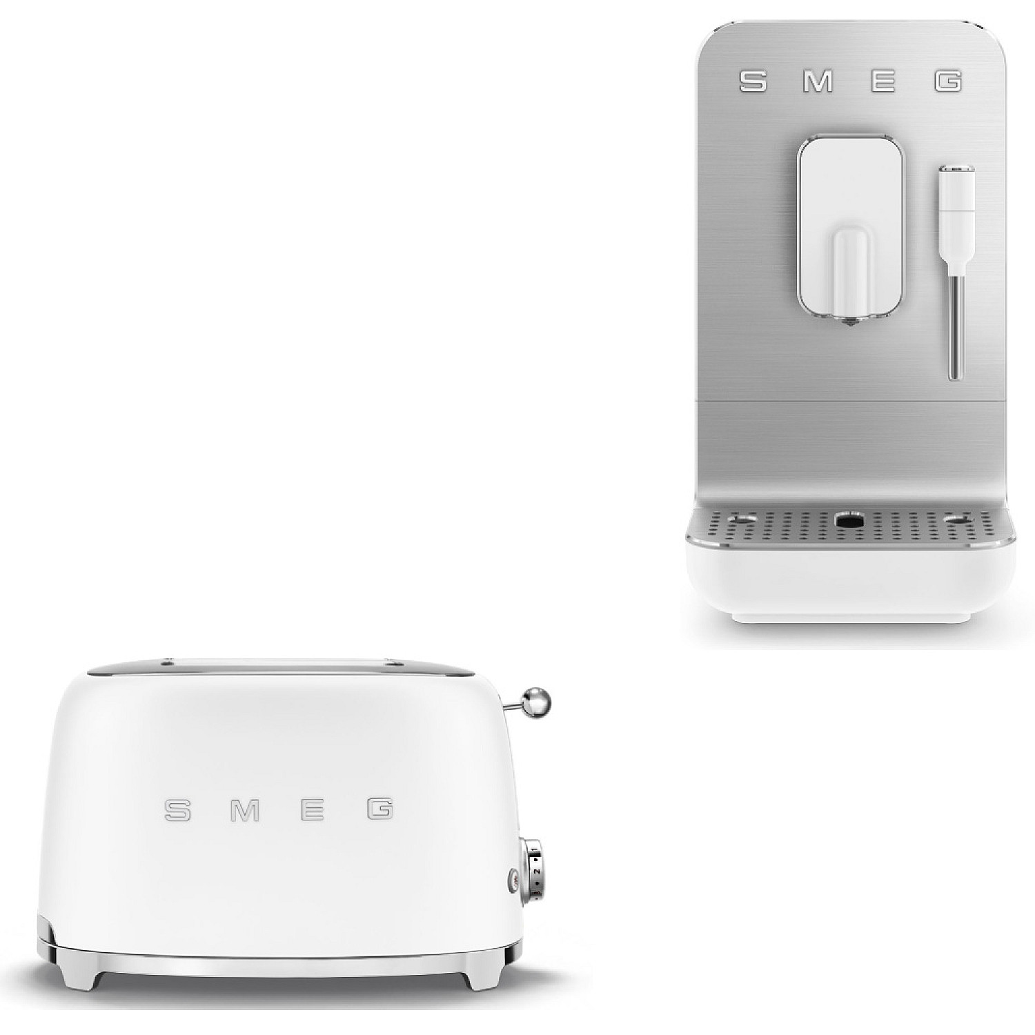 Smeg paket espresso excellence - mattvit med 50's style
