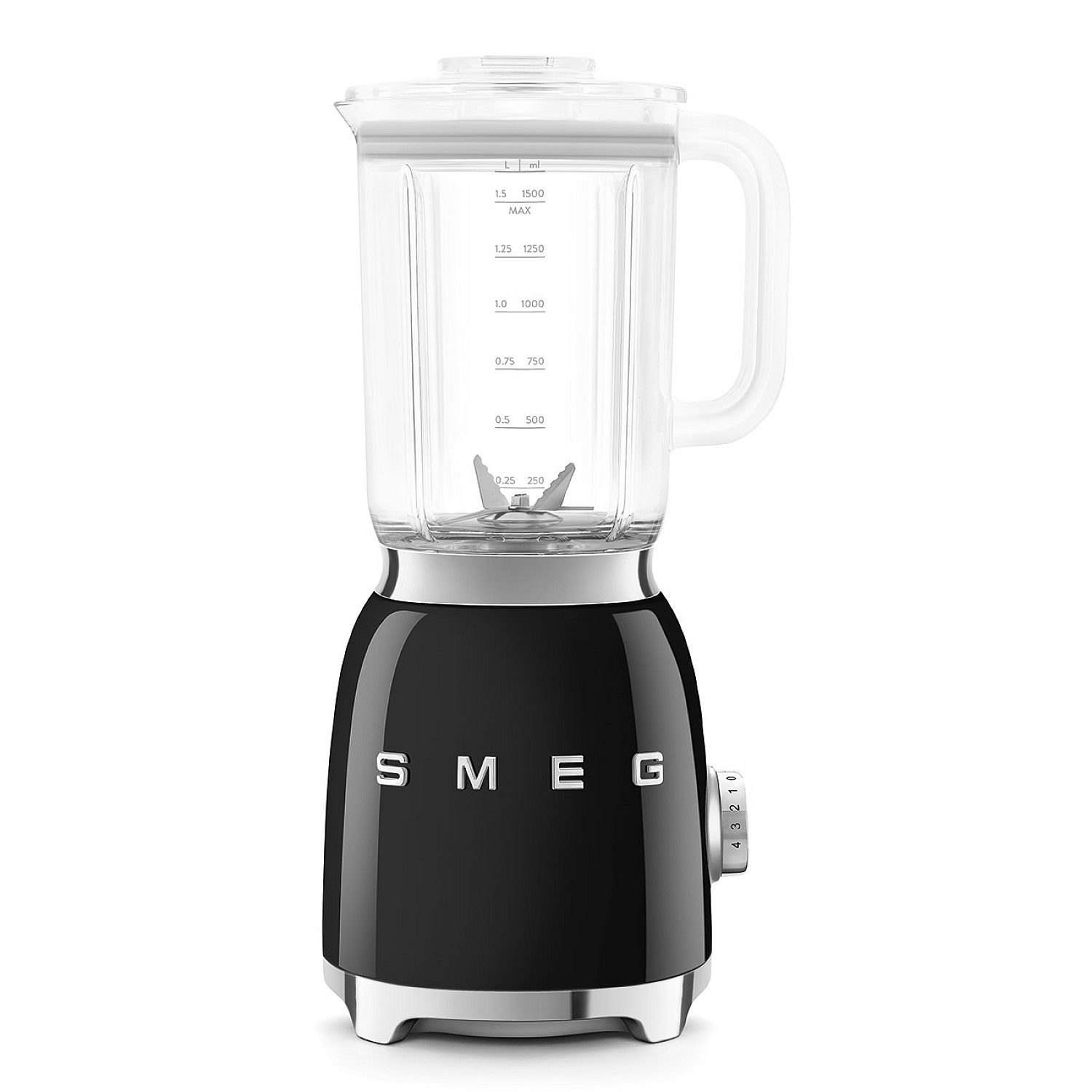 Smeg mixer blf03bleu svart h&ouml;gblank retrodesign blender