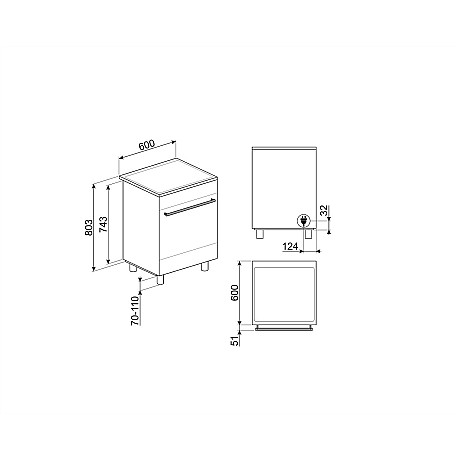 Smeg - C6IMMBM2 - Mattsvart