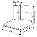 Smeg - Vit elegant induktionsspis med stänkskydd och rostfri fläkt Smeg - Vit elegant induktionsspis med stänkskydd och rostfri fläkt