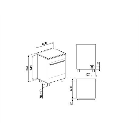 Smeg - C6IMXM2 Induktionsspis med Vred Rostfri