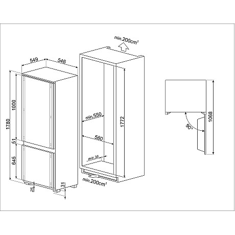 Smeg - C9174TN5D1 - Integrerad